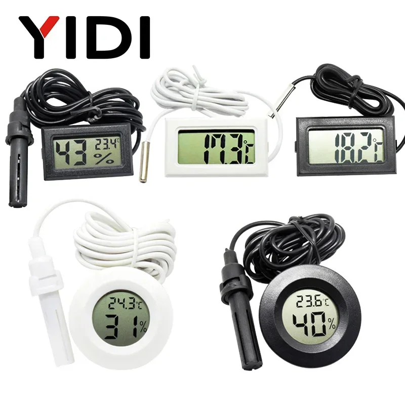 Planted Aquarium Temperature - جهاز قياس الحرارة الرقمي LCD صغير،