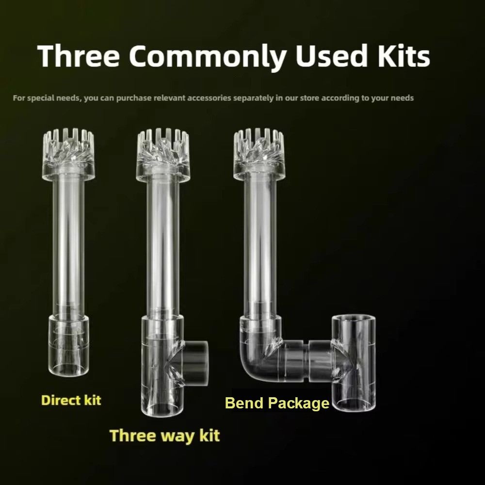 Aquarium Planted Tank Filter - أنبوب بلاستيكي لتدفق المياه داخل وخارج