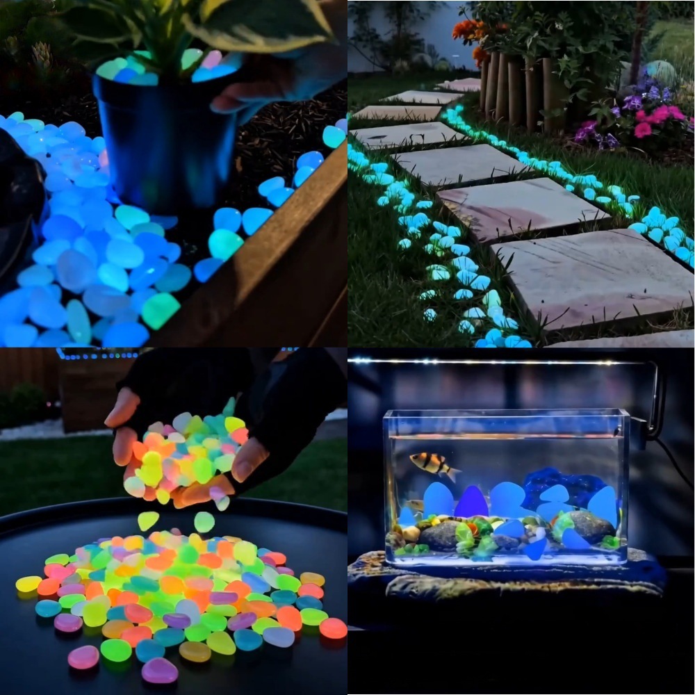 Led Planted Tank Light - حصى ملونة مضيئة في الظلام لتزيين