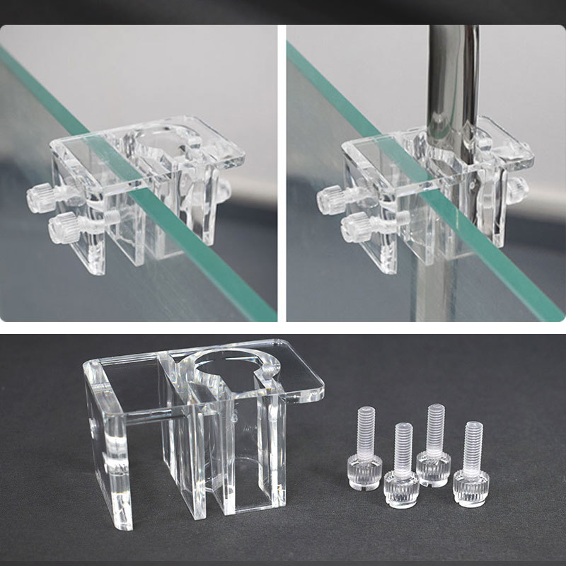 Aquarium Plant Holder - خزان الأسماك الاكريليك انبوب ماء المشابك