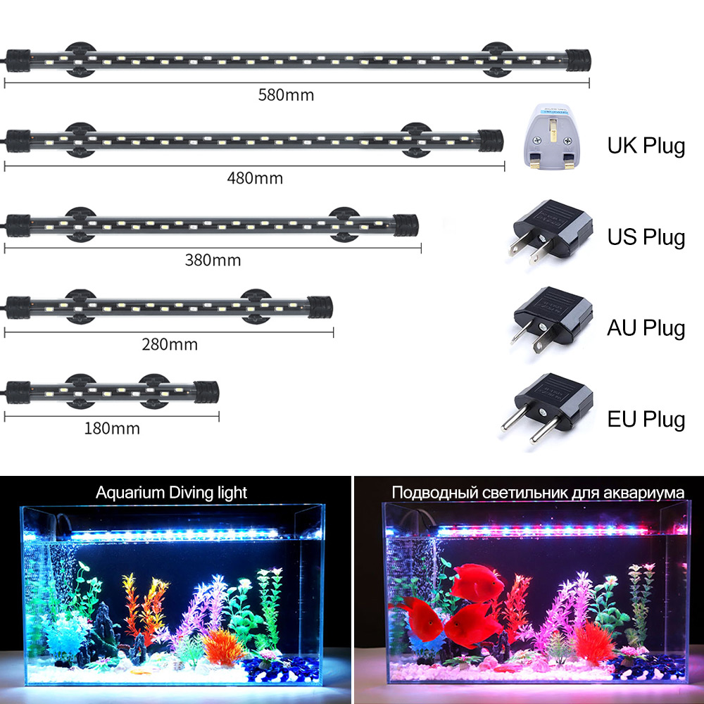Led Planted Tank Light - 90-260 فولت حوض السمك ضوء LED