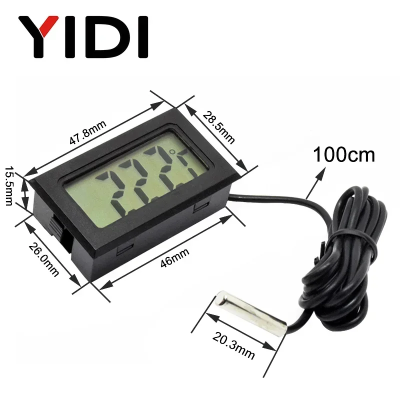 جهاز قياس الحرارة الرقمي LCD ص - مراجعة Planted Aquarium Temperature وسعره