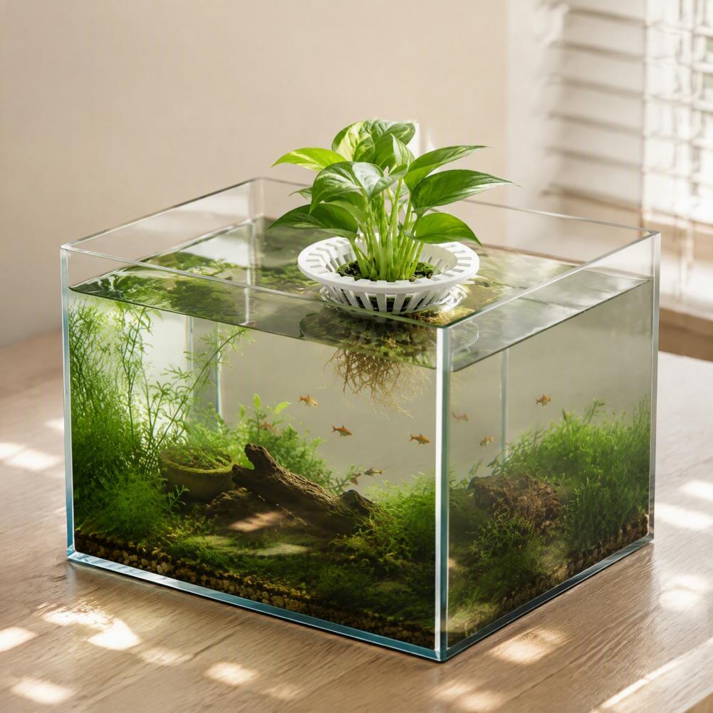 حامل نباتات عائم مطبوع بتقنية  - مراجعة Aquarium Plant Holder وسعره