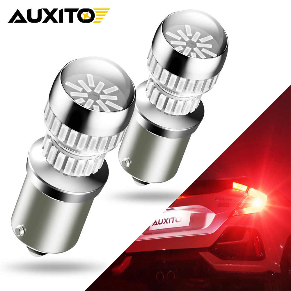 AUXITO 2 قطعة 1156 P21W Ba15s  - مراجعة Ludwigia Super Red وسعره