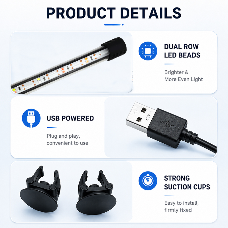 شريط إضاءة LED كامل الطيف بطول - مراجعة Led Planted Tank Light وسعره