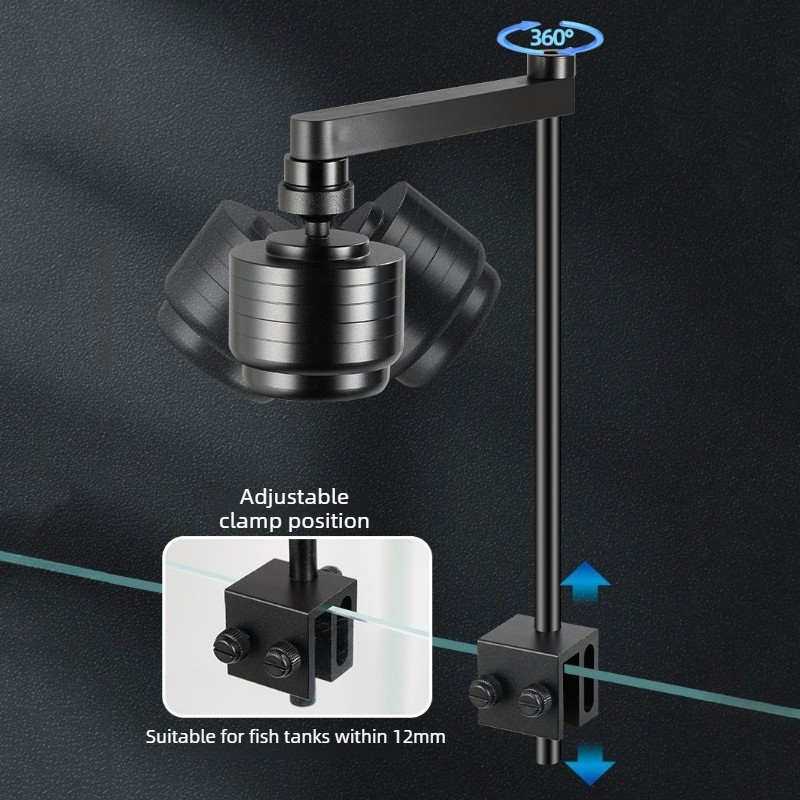 إضاءة حوض السمك LED بثلاثة ألو - مراجعة Led Planted Tank Light وسعره