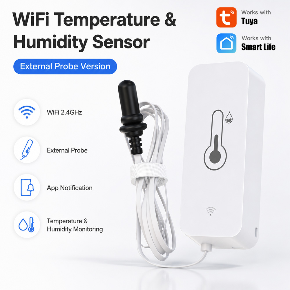 Tuya WiFi مستشعر درجة الحرارة  - مراجعة Planted Aquarium Temperature وسعره