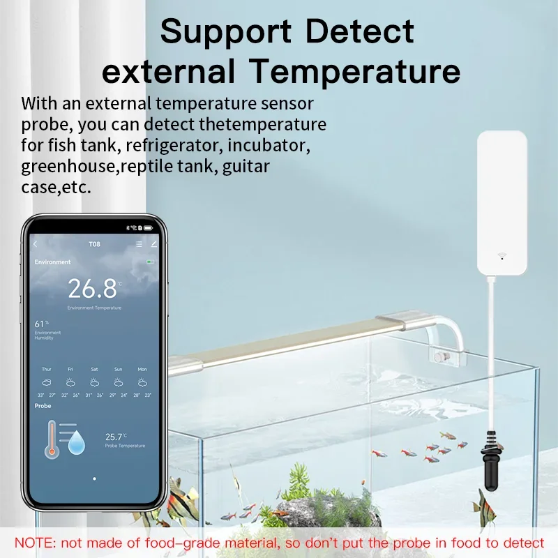 Tuya WiFi مستشعر درجة الحرارة  - مراجعة Planted Aquarium Temperature وسعره