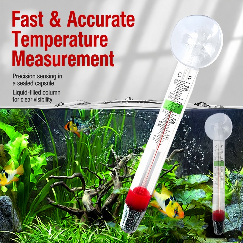 ميزان حرارة زجاجي للأحواض الما - مراجعة Planted Aquarium Temperature وسعره
