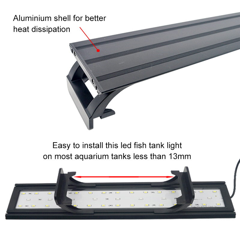 حوض السمك مصباح ليد ل 16-64 سن - مراجعة Led Planted Tank Light وسعره