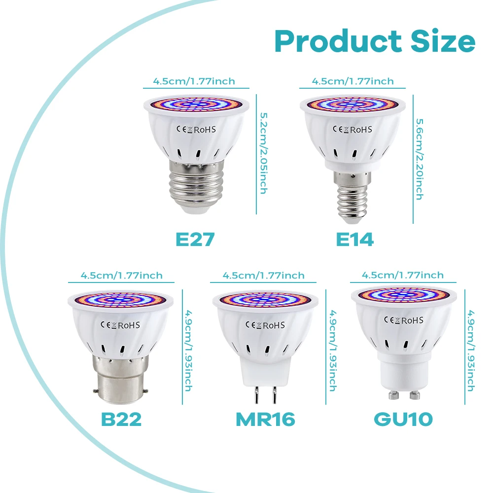 مصباح نمو النباتات E27 LED كام - مراجعة Led Planted Tank Light وسعره