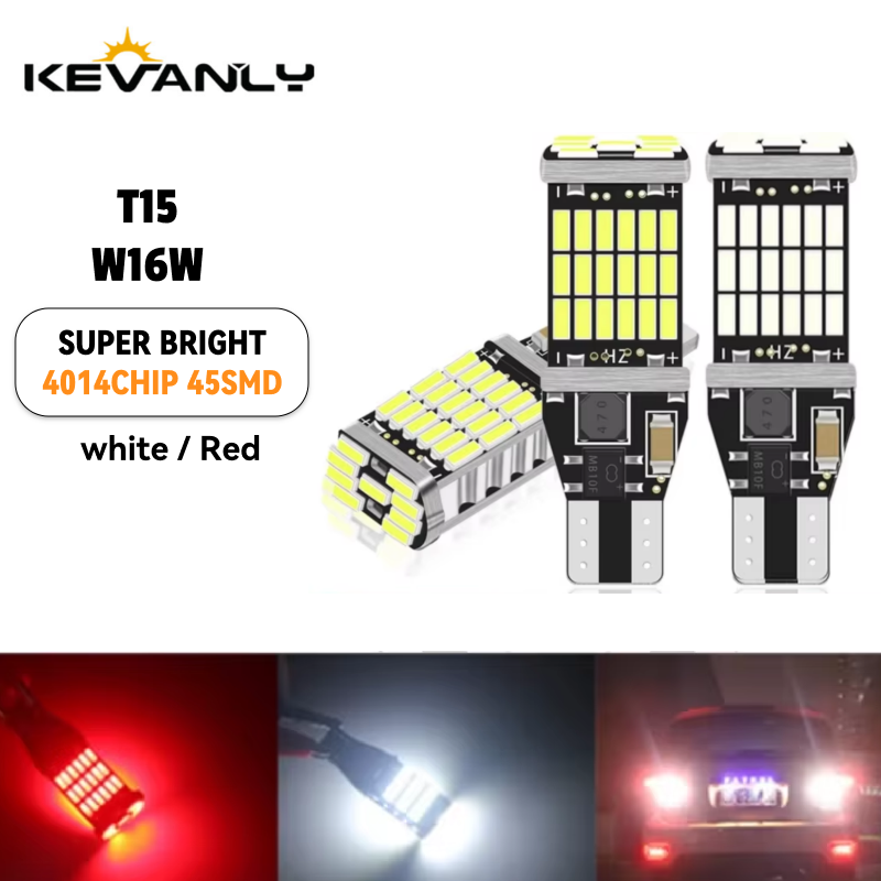 2 قطعة T15 عكس الضوء W16W Led  - مراجعة Ludwigia Super Red وسعره