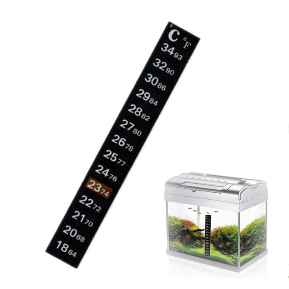 5 قطع/10 قطع ملصق مقياس حرارة  - مراجعة Planted Aquarium Temperature وسعره