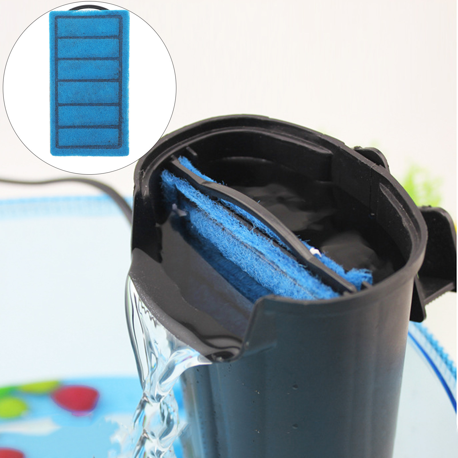 3 قطع من وسادات فلتر حوض السمك - مراجعة Aquarium Planted Tank Filter وسعره