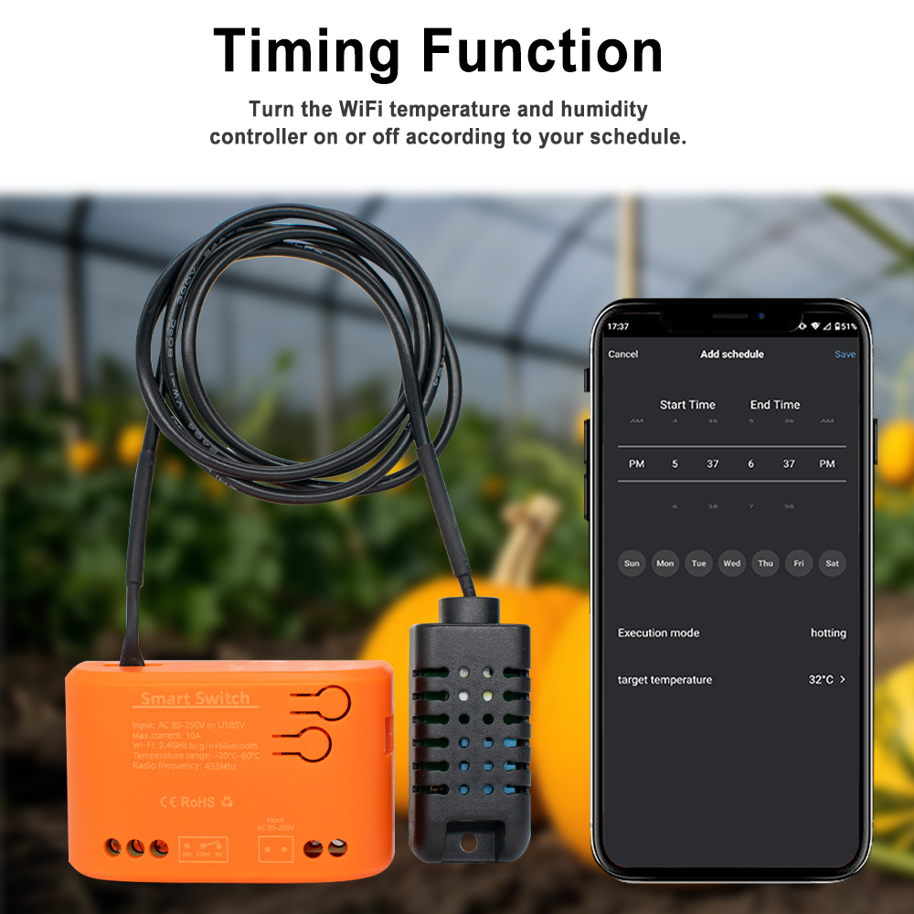 Tuya WiFi مستشعر درجة الحرارة  - مراجعة Planted Aquarium Temperature وسعره